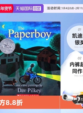 【自营】英文原版绘本 The Paperboy 凯迪克银奖 内裤超人同作者Dav Pilkey 儿童启蒙图画故事书