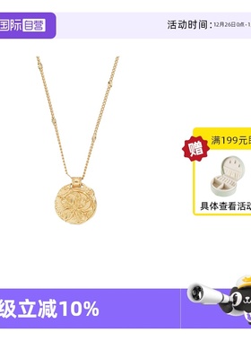 【自营】VITARING项链女圆牌硬币四叶草吊坠锁骨链小众设计