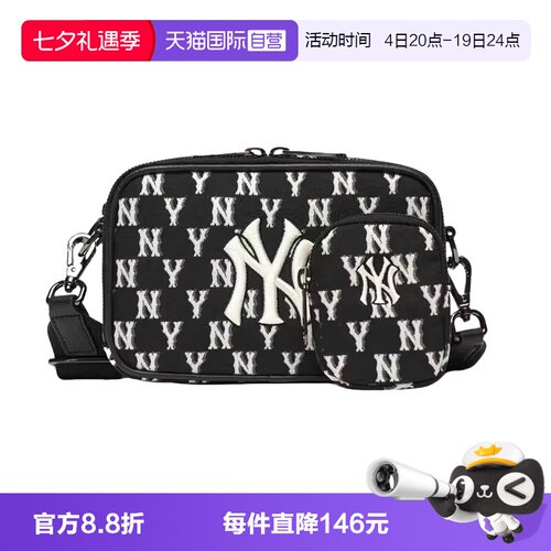 MLB斜挎包复古老花运动休闲