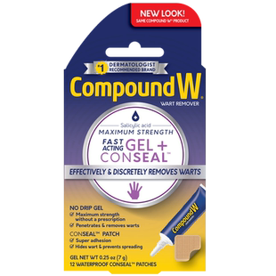 【自营】美国Compound W康盼达无痛鸡眼膏跖疣寻常疣脚老茧鸡眼贴