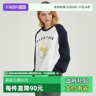 自营 卫衣 Petit 兔子印花长袖 阔型男女同款 Bari女撞色插肩袖