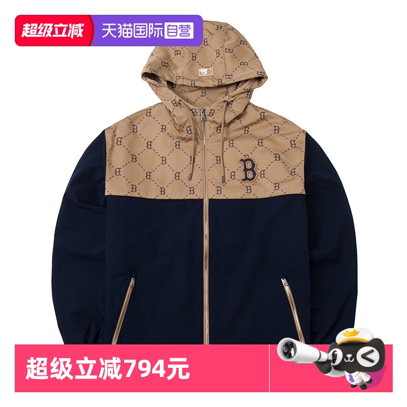 【自营】MLB夹克外套男装女装运动服休闲时尚加绒保暖连帽上衣