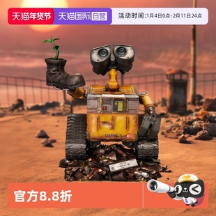 【自营】野兽王国迪士尼机器人总动员瓦力手办雕像摆件收藏礼物