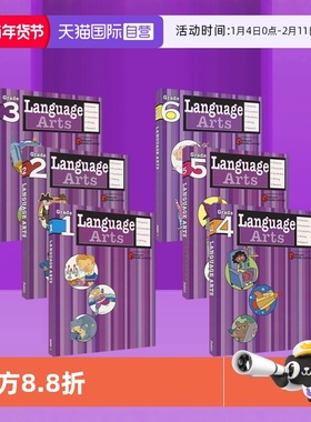 【自营】Harcourt Family Learning - Language Arts Grade 1-6哈考特家庭辅导英语语言艺术1-6年级 综合语法写作英文原版进口图书