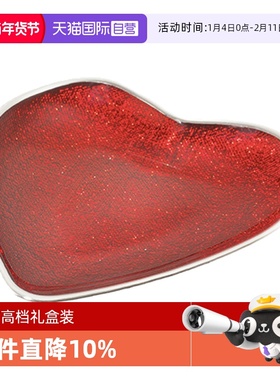 【自营】意大利Dogale Venezia进口红色心心盘水果盘甜品盘礼盒装