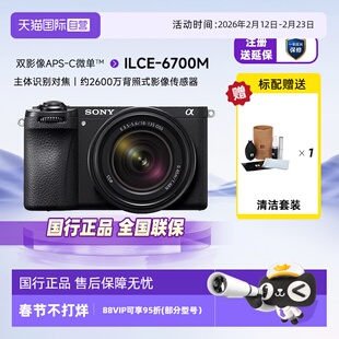 【自营】sony索尼ILCE-6700M半画幅旗舰Vlog微单相机a6700/18-135