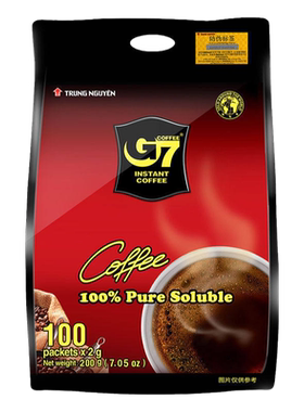 越南G7速溶黑咖啡美式100杯提神