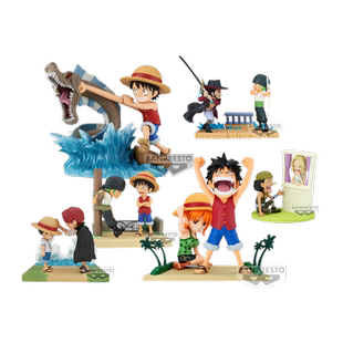 【自营】眼镜厂 WCF 海贼王 故事线系列 路飞索隆香克斯娜美景品