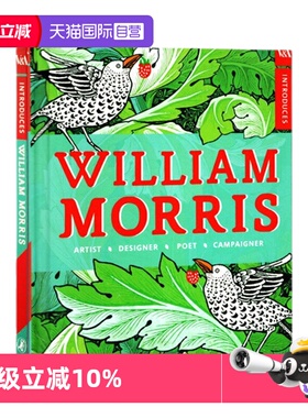 【自营】英文原版 V&A Introduces William Morris 精装 V&A收藏版系列 英国艺术家设计师 作家威廉莫里斯 人物传记