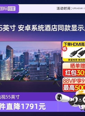 【自营】LG电视55英寸55UK540E 4K全面屏智能超薄家用会议电视机