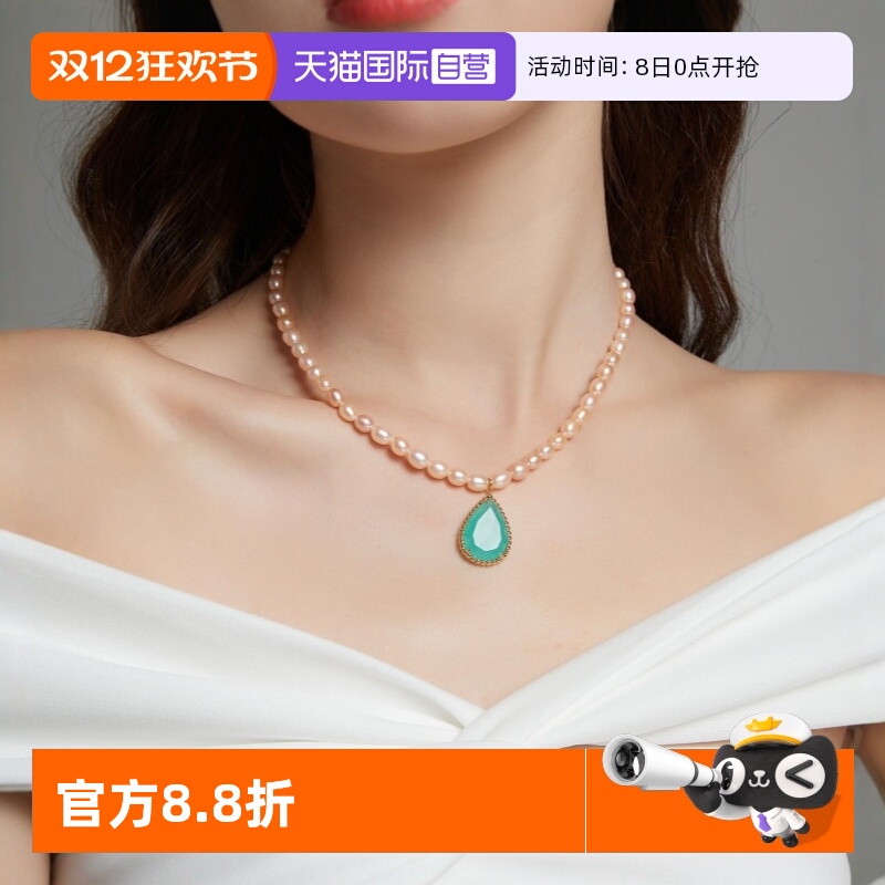 淡水珍珠项链女万能扣复古高级感
