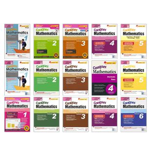 【自营】SAP Conquer Mathematics 新加坡攻克系列小学数学专项训练 1-6年级数学长度时间金钱/形状结构/分数小数练习册 英文进口