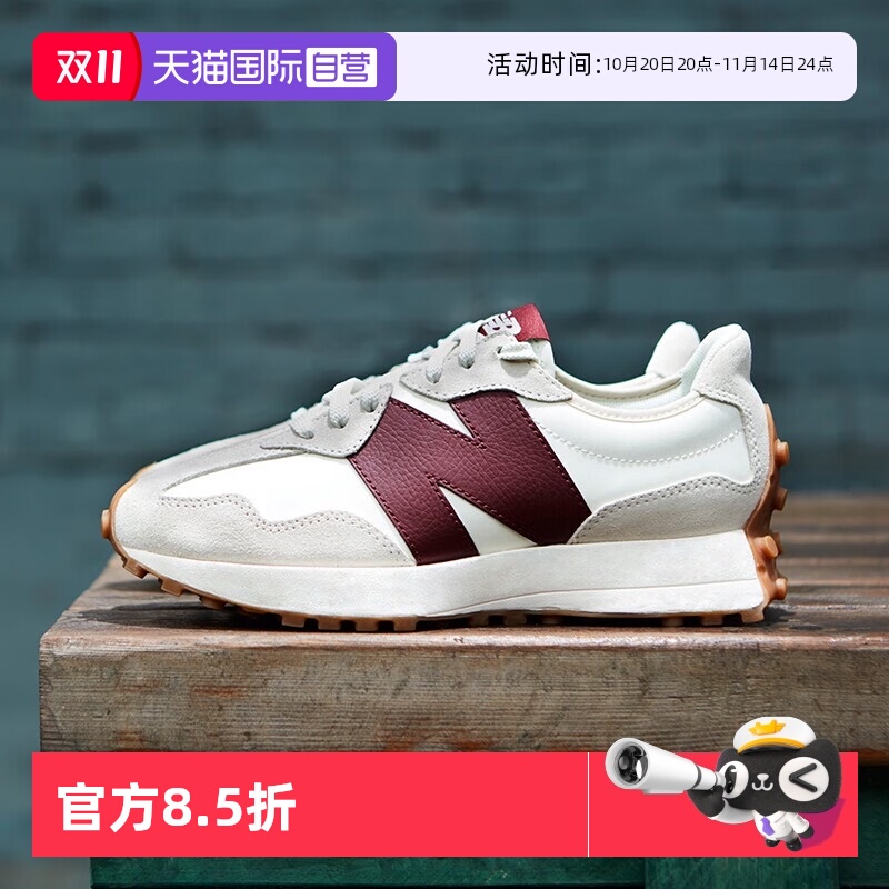 【自营】New Balance NB女鞋327系列时尚休闲鞋厚底慢跑鞋WS327KA