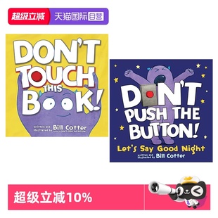 Don 儿童英语启蒙图画 搞笑冒险故事绘本 Push 自营 英文原版 the Touch 纸板书 This Button Book