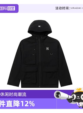 【自营】MLB男女装25新款情侣运动服时尚休闲夹克3AWJB055450BKS