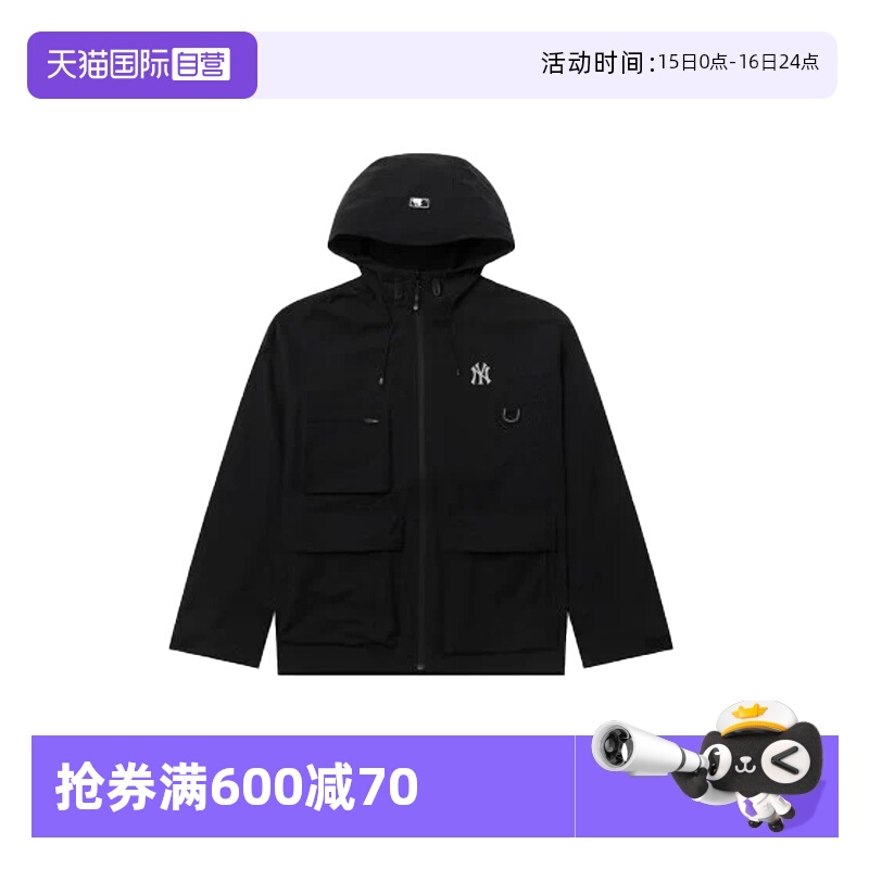 【自营】MLB男女装25新款情侣运动服时尚休闲夹克3AWJB055450BKS