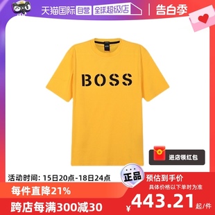 50465250正品 棉质短袖 Boss雨果博斯 中年 Hugo T恤 男士 自营