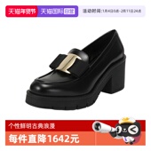 自营 FERRAGAMO 菲拉格慕女士厚底粗高跟乐福鞋 皮鞋 0777360