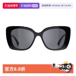 【自营】Chanel/香奈儿墨镜字母镶钻方框辛芷蕾同款太阳镜 CH5422