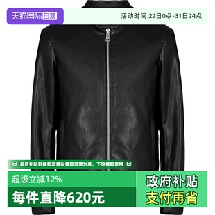 Exchange阿玛尼 男士 修身 8NZB08 Armani 仿皮夹克 ZNAAZ 自营