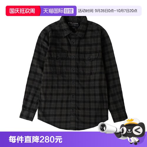 FILSON常规版长袖格子衬衫男士