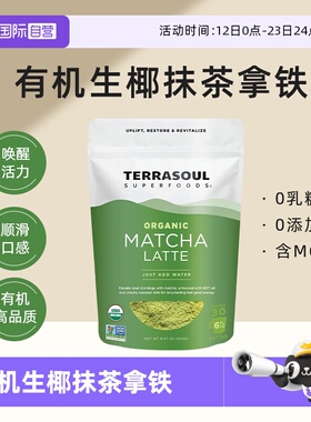 【自营】Terrasoul进口有机日本宇治抹茶贵州抹茶生椰拿铁粉240g