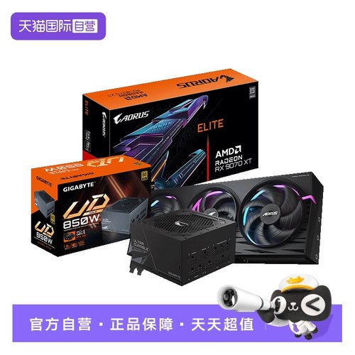 【自营】技嘉9070XT小雕/魔鹰16G 显卡 + 850W魔鹰金牌电源套装