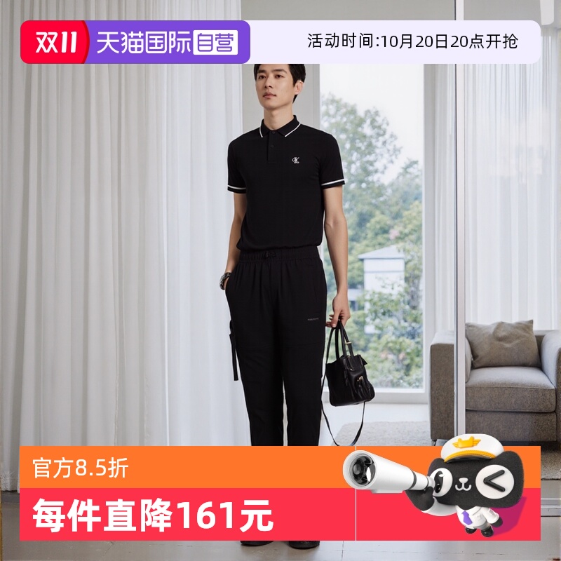 CK男士休闲短袖百搭翻领