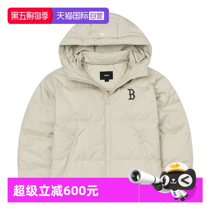 【自营】MLB羽绒服新款男女装舒适简约复古运动服户外休闲外套