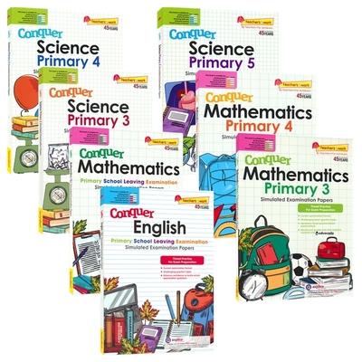 【自营】SAP 新加坡小学英语数学科学练习册 小六会考模拟卷 Conquer PSLE Simulated Examination Papers 攻克 提升版 英文原版