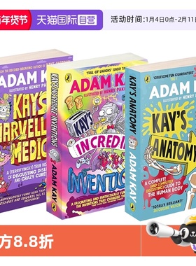 【自营】Adam Kay 4册合售 凯的神奇发现/凯的神奇医学/凯的解剖学 儿科医生德克斯特 Kay's Incredible Inventions幽默科普