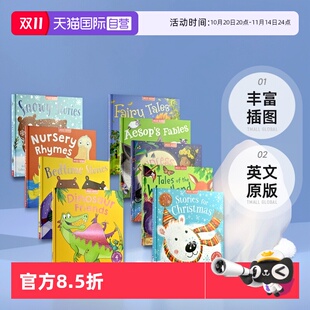 Fairy 自营 Kelly Rhymes 英文原版 Nursery Tales Miles for Stories Aesop 童话寓言圣诞故事儿歌4合一 Christmas