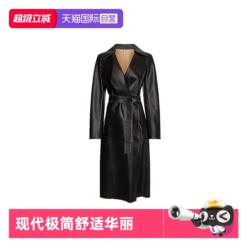 凯文克莱女士风衣皮衣外套