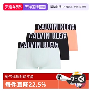 【自营】CK内裤男士时尚宽边平角内裤低腰男款四角内裤 NB3611A