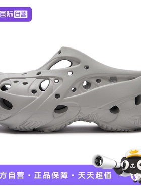 【自营】Crocs卡骆驰女鞋珊瑚Clog灰色时尚厚底透气洞洞鞋凉鞋