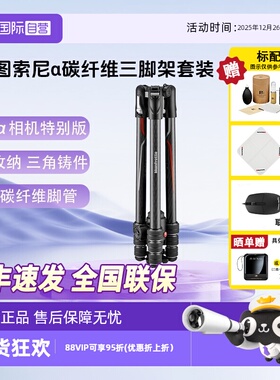 【自营】曼富图/Manfrotto Befree GT 索尼α相机版 碳纤维反折式四节三脚架三维云台套装 MKBFRTC4GTA-BH