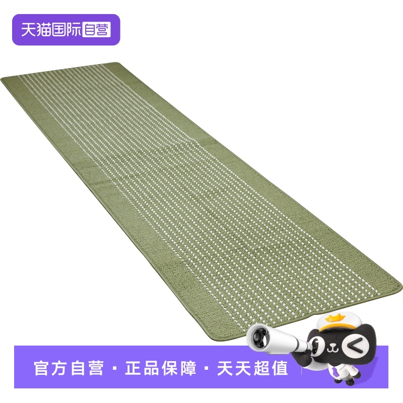 日本oka丙纶厨房地垫 防滑贴地防油可机洗地毯入户长条浴室条纹