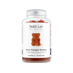 【自营】Unichi胶原小熊软糖玫瑰果胶原蛋白纯内调美颜60*2维生素