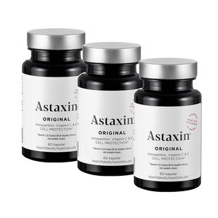 【自营】瑞典Astaxin虾青素口服雨生红球藻VC增强免疫力60粒*3瓶