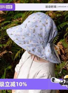 【自营】澳洲Bedhead女童四季渔夫防晒帽吸湿排汗亚麻UPF50+遮阳