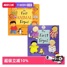【自营】预售 英文原版 Baby Signing 系列 2册 直播甘薯合售 My First Animal Signs 2册合售 宝宝的第一次手指谣 自我认知启蒙