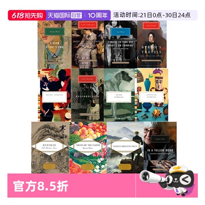 【自营】预售 英文原版 人人图书馆 Everyman's Library 现代经典 世界文学 拜伦游记 复活  Novels Tales Journeys 中短篇游记