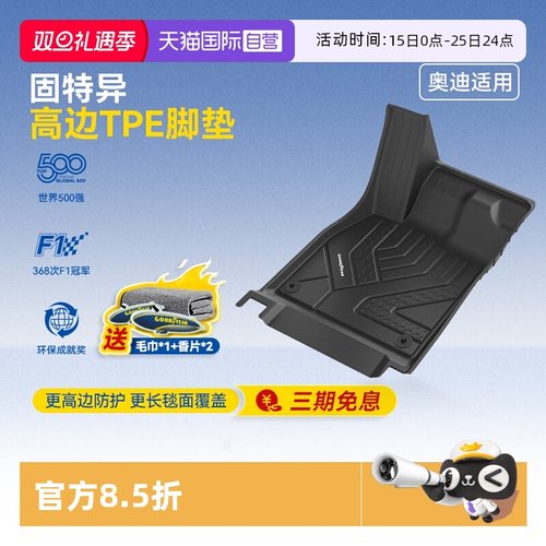 固特异奥迪TPE高边注塑汽车脚垫