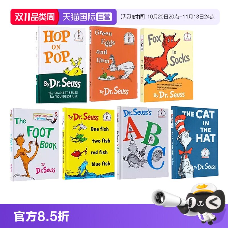 【自营】英文原版绘本 苏斯博士Dr Seuss 6册精装 Can You See Me/I Can Be Anythingt 儿童启蒙图画故事书