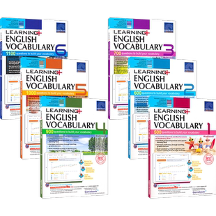 【自营】SAP Learning English Vocabulary 1-6年级 小学学习系列英语词汇练习册套装 7-12岁新加坡新亚出版社教辅 英文原版图书