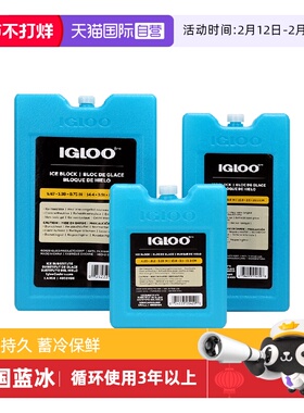 【自营】IGLOO蓝冰冰盒冰砖便携户外上班储奶专用降温制冷藏保鲜