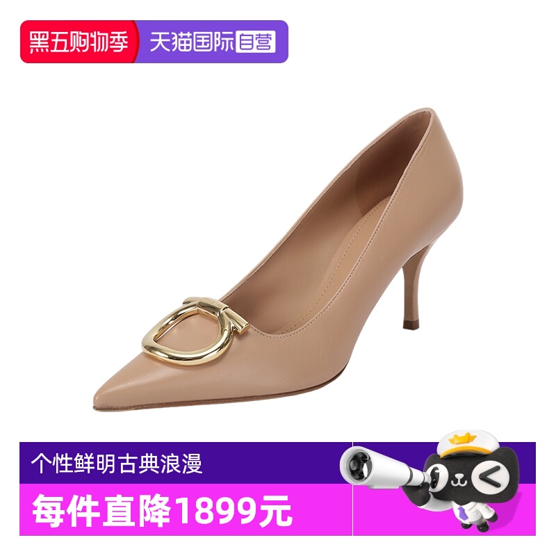 菲拉格慕女士高跟鞋皮鞋