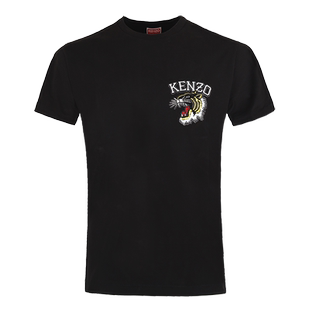 【自营】KENZO/高田贤三 男士虎头刺绣圆领短袖T恤衫FE55TS1864SG