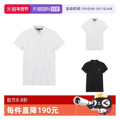 阿玛尼棉质短袖POLO衫