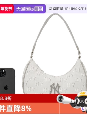 【自营】MLB斜挎包新款休闲包男女单肩包纽约洋基通勤包3ABQS014N